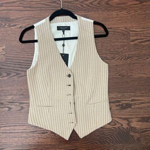 Nwt rag & bone - button- down vest with adjustable back